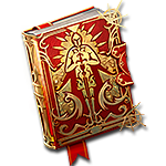 Legendary Skill Tome - moduletd.com Ornate red leather-bound book with gold embossing and decorative metalwork on the cover?